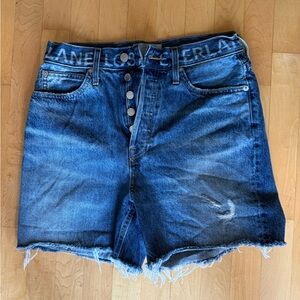 Everlane Blue Denim High Waisted Shorts